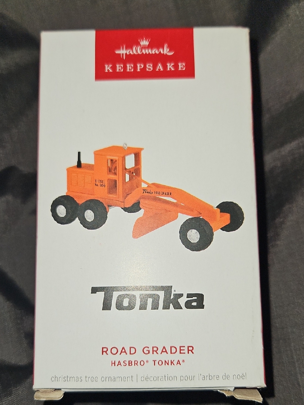Hallmark Tonka Orange Road Grader Ornament